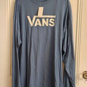 NWT Mens Vans Logo LS Tee - Sz XXL